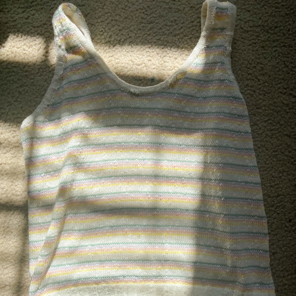 rainbow beachy tank!!!